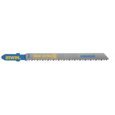 IRWIN  Jeu de 5 lames HCS pour scie sauteuse T101B &agrave; bois - 6TPI
