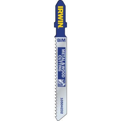 IRWIN  - Lames De Scie Sauteuse T345Xf Bois Et M&eacute;taux 132 Mm - 5 Lames