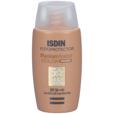 ISDIN  Fusion Water Color Medium Cr&egrave;me solaire visage teint&eacute;e pour peaux medi