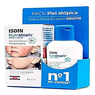 NUTRATOPIC Isdin  Pro Amp Cr&egrave;me Visage 50 ml +  Lotion