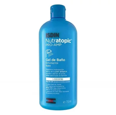 ISDIN  Nutratopic Pro-Amp Gel Douche &Eacute;mollient Peau Atopique 400 ml