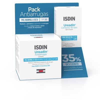ISDIN  Ureadin Cr&egrave;me Anti-Rides 50 ml + Gel Cr&egrave;me Contour des Yeux 15