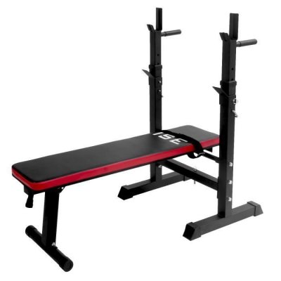 ISE  banc de musculation pliable r&eacute;glable avec support de barres 