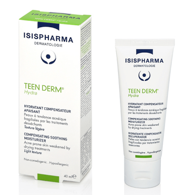 ISISPHARMA  Teen Derm Hydra Hydratant Compensateur et Apaisant 40 ML - Tube 40 ml