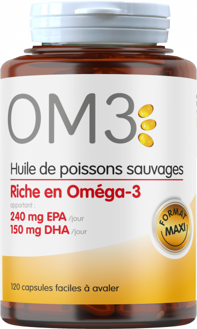 OM3 Isodisnatura  Huile de Poisson Riche en Om&eacute;ga 3 120 capsules