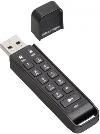 ISTORAGE  datashur personal2 64go cl&eacute; usb 3.0 chiffr&eacute;e aes-xts 256-bit noir (is-fl-dap3-b-64)