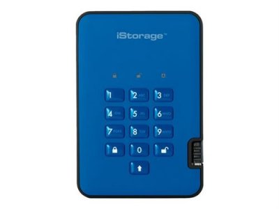 ISTORAGE  diskashur 2 500go bleu disque dur externe diskAshur 2