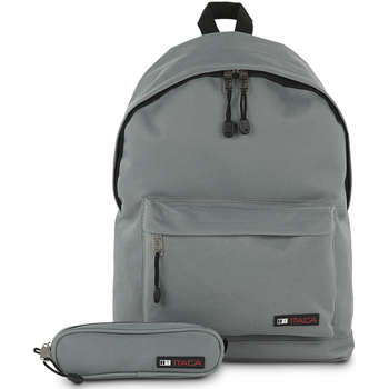 ITACA  pour enfant. Sac &agrave; dos et sac fourre-tout gris -31x43x14cm
