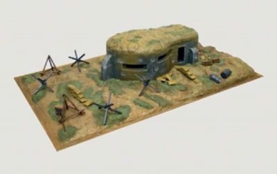 ITALERI  Bunkers de la 2&egrave;me GM et accessoires-1/72 - Base de diorama