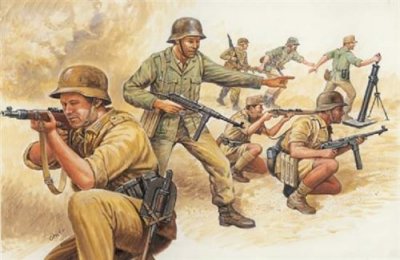 ITALERI  - I6076 - Maquette - Figurine - Soldats Afrika Korps - Echelle 1:72