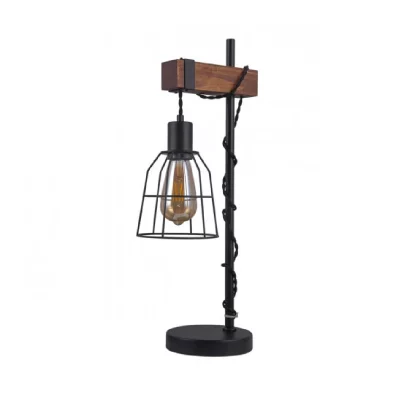 ITALUX  - Lampe de bureau industrielle et r&eacute;tro Reda Noir mat - Noir