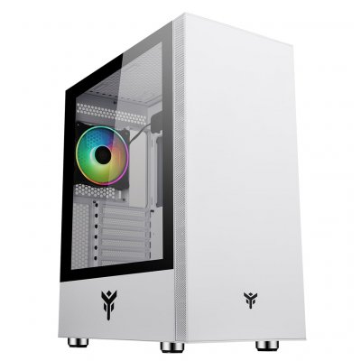 ITEK  case vertibra s210w gaming middle tower argb fan 