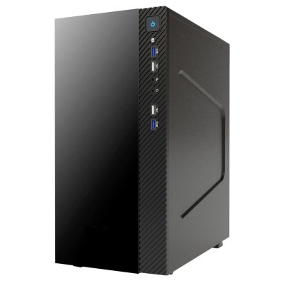 ITEK  SMALLCOM-G Bo&icirc;tier Mini Tour mATX, 2xUSB3, 2xUSB2, Glossy, Noir