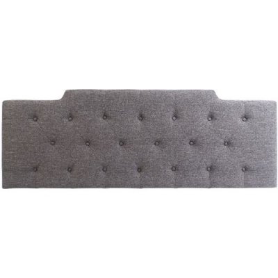 RéTRO ITEM INTERNATIONAL T&ecirc;te de lit capitonn&eacute;e 157 cm gris chin&eacute;