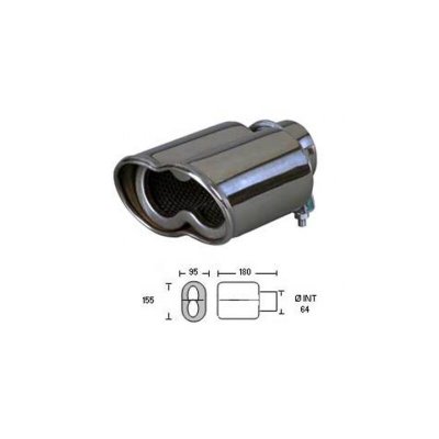VIVOL Ivol - Embout echappement Wave pour sortie 45-62 mm