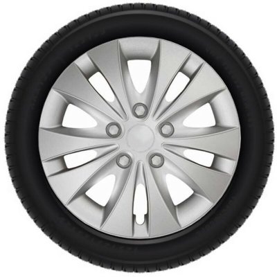 VIVOL Ivol - Ensemble d'enjoliveurs - 15 pouces - Storm - Gris