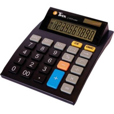 TWEN J 1010 Calculatrice de bureau noir Ecran: 10 solaire, &agrave; pile(s) (l x H x P) 112 x 40 x 141 mm