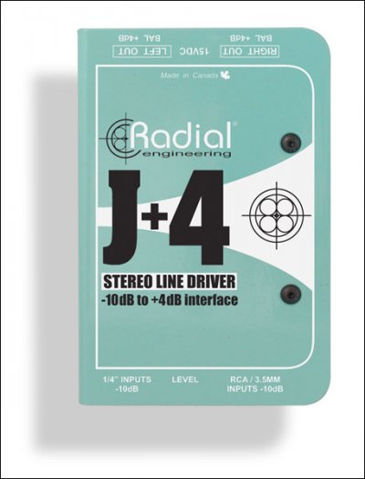 RADIAL J+4 Convertisseur Actif Stereo 