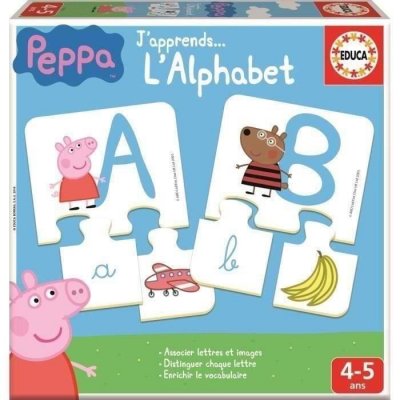 EDUCA J'apprends l'alphabet : peppa pig