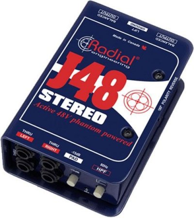 RADIAL J48-STEREO - DI active st&eacute;r&eacute;o