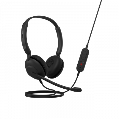 JABRA  Evolve 10, St&eacute;r&eacute;o, USB-A, simili cuir, noir 2699-820-109
