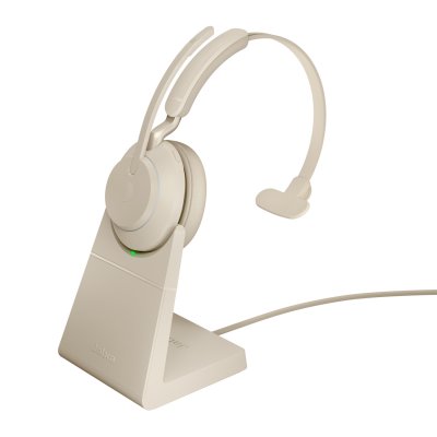 JABRA  Evolve2 65 - USB-A UC Mono avec support de charge - Beige