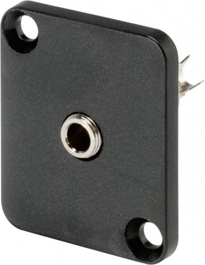 HICON Jack 3.5 mm embase femelle, contacts droits HI-J35SEFD Nombre de p&ocirc;les (num): 3 st&eacute;r&eacute;o noir