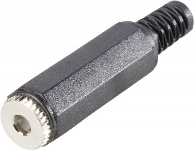 BKL ELECTRONIC Jack 3.5 mm femelle, droit 1108017 Nombre de p&ocirc;les (num): 4 st&eacute;r&eacute;o noir