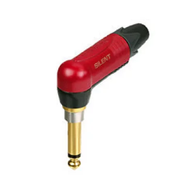 NEUTRIK Jack 6.35 mm m&acirc;le, coud&eacute; NP2RX-AU-SILENT Nombre de p&ocirc;les (num): 2 mono rouge