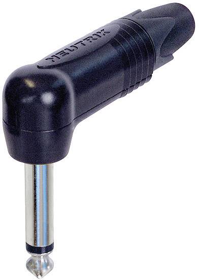 NEUTRIK Jack 6.35 mm m&acirc;le, coud&eacute; NP2RX-BAG Nombre de p&ocirc;les: 2 mono noir