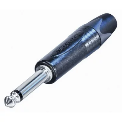 NEUTRIK Jack 6.35 mm m&acirc;le, droit NP2X-BAG-CON Nombre de p&ocirc;les: 2 mono noir
