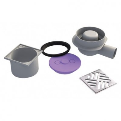 JACKON  Insulation -  siphon horizontal pour receveurs &agrave; carreler domoboard by  (4503077)