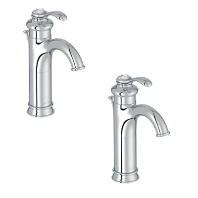 JACOB DELAFON  - Lot de deux mitigeurs lavabo style retro Fairfax
