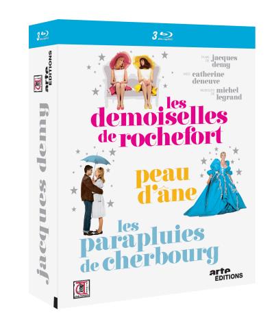 Jacques Demy : Les Demoiselles De Rochefort + Peau D'&acirc;ne + Les Parapluies De Cherbourg