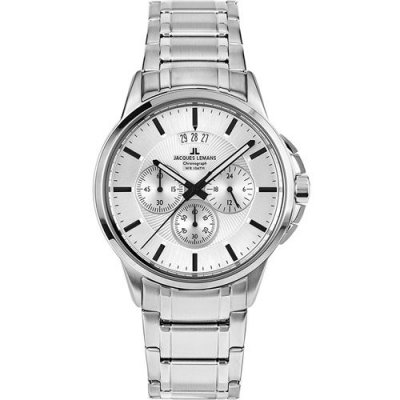 JACQUES LEMANS  1-1542P, Quartz, 42mm, 10ATM