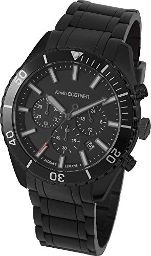 JACQUES LEMANS  KC-104B Montre Homme Analogique Bracelet cuir de Veau