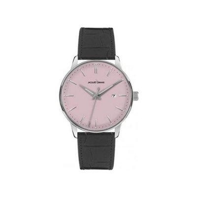 JACQUES LEMANS  N-213F Montre Homme Analogique Bracelet cuir de Veau