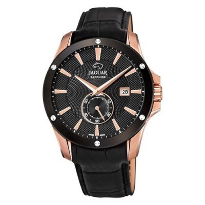 JAGUAR  Homme Analogique-Num&eacute;rique Quartz Montre avec Bracelet en Cuir