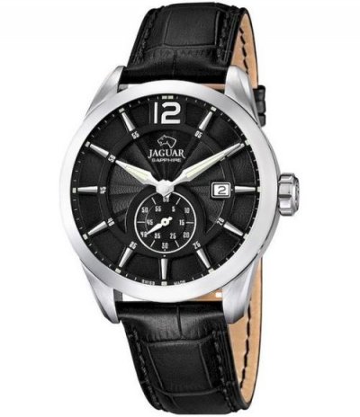 JAGUAR  Watches - J663/4 - Montre Homme - Quartz Analogique - Bracelet Cuir Noir
