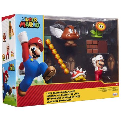 JAKKS PACIFIC  Lava Castle Super Mario Bros Diorama Orange