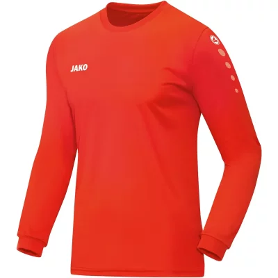 JAKO  - &Eacute;quipe Maillot (Manches Longues), Mixte, Rouge Sport, XL