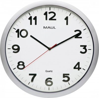 Jakob Maul GmbH Wanduhr MAULstep O 40 cm Argent (9054195)