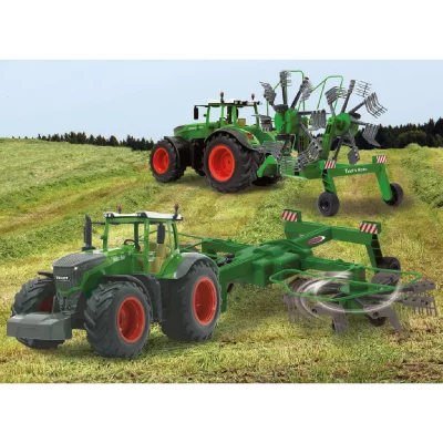 JAMARA  Andaineur t&eacute;l&eacute;command&eacute; Twin Roto pour Fendt 1050 1:16 Vert