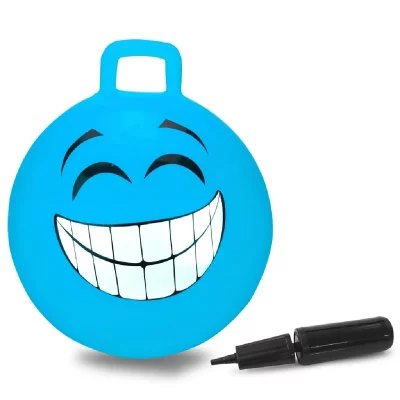 JAMARA  ballon skippy Smile45 cm bleu