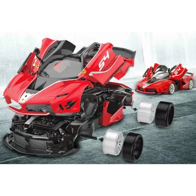JAMARA  voitre de course jouet t&eacute;l&eacute;command&eacute;e ferrari fxx k evo rouge