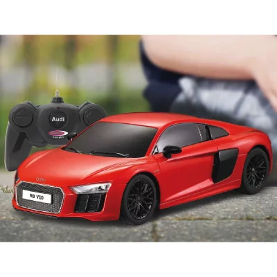 JAMARA  voiture t&eacute;l&eacute;command&eacute;e audi r8 2015 1:24 rouge