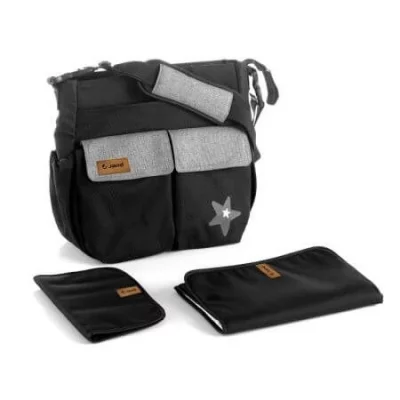 JANE  Sac &agrave; langer Jan&eacute; Mama Bag Soil noir. Couleur: Noir