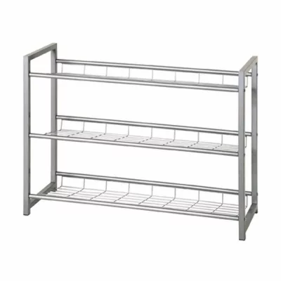 JANIS Etagere rangement chaussures classique en aluminium - L 80 cm