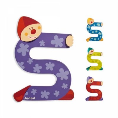  Janod Clown Letter S Multicolore 3-6 Years