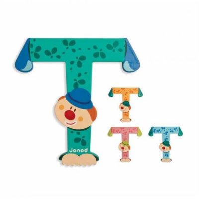 GENERIQUE Janod Clown Letter T Jaune,Bleu 3-6 Years